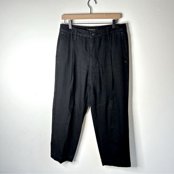 Banana Republic Black Mid-Rise Straight Trousers - Picture 1 of 9